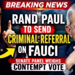 Rand Paul to Submit Criminal Referral Against Fauci as Senate Panel Weighs Contempt Vote