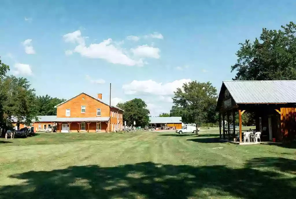 Wide view of a clean public park and open green space in Holdenville Oklahoma