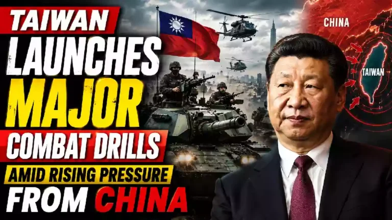 Taiwan launches major combat drills