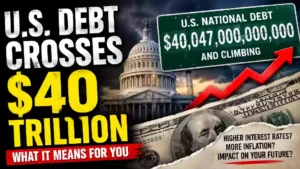 U.S. national debt surpasses $40 trillion as rising federal debt, interest costs and government spending raise economic concerns