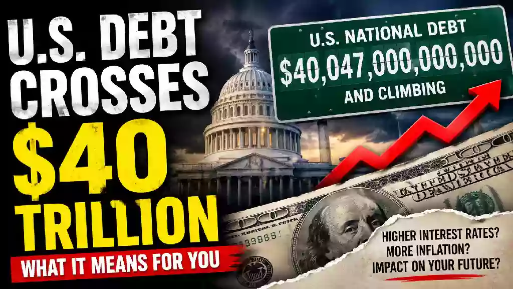 U.S. national debt surpasses $40 trillion as rising federal debt, interest costs and government spending raise economic concerns