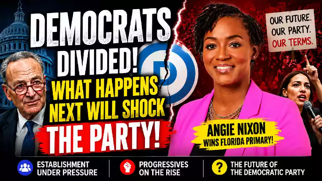 Angie Nixon Florida Senate primary victory highlighting the growing progressive divide within the Democratic Party and the political battle over the party’s future