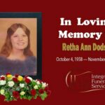 Retha Ann Dodson October 4, 1958 — November 12, 2025