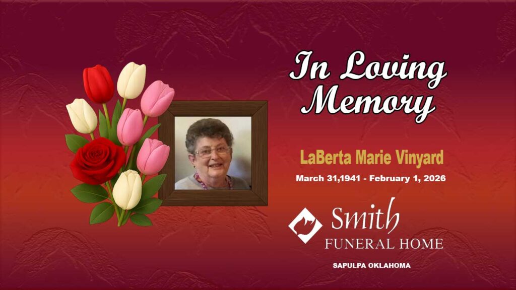 Obituary For LaBerta Marie Vinyard - March 31, 1941- February 1 2026