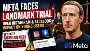 Meta faces landmark lawsuit over Instagram and Facebook as 29 U.S. states challenge social media practices and potential damages reach $1.4 trillion