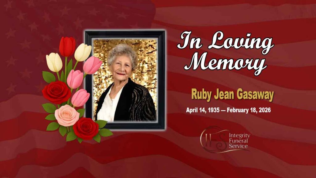 Ruby Jean Gasaway April 14, 1935 — February 18, 2026