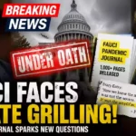 Dr. Anthony Fauci and Senator Rand Paul featured in a breaking news thumbnail ahead of a Senate Homeland Security Committee hearing, highlighting renewed scrutiny over Fauci's pandemic-era journal, COVID-19 response, and testimony under oath.