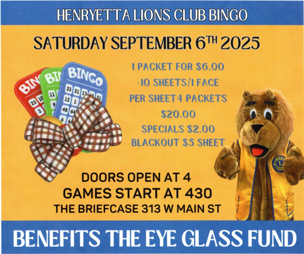 Bingo Sept 6