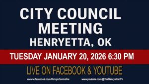 Video Thumbnail: Upcoming live: Henryetta City Council Meeting  Jansuary 20 - 2026 6:30