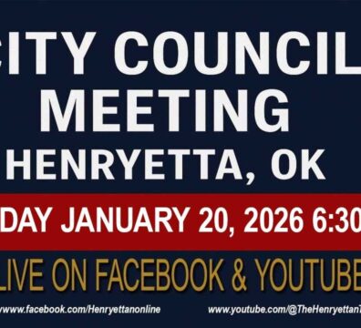 Video Thumbnail: Upcoming live: Henryetta City Council Meeting  Jansuary 20 - 2026 6:30
