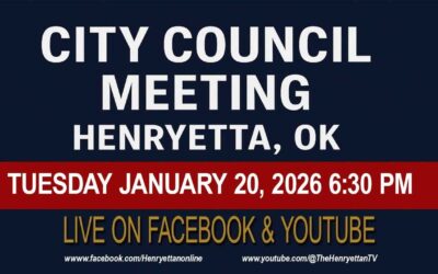 Video Thumbnail: Upcoming live: Henryetta City Council Meeting  Jansuary 20 - 2026 6:30