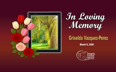 Griselda Vazquez-Perez January 1, 1900 — March 8, 2026 Griselda Vazquez-Perez, age 37 of Minneapolis, passed away on March 8, 2026. She will be deeply missed by her parents, Nicolas and Justina; and siblings, Oscar (Angel) and Juan. Griselda found joy in the simple and beautiful things in life. She loved being outdoors and felt most at peace surrounded by nature. Whether spending time outside, enjoying the company of her beloved dogs, or sharing a laugh with family and friends. She was known for her bright smile, contagious laughter, and genuine love for people. Griselda was deeply committed to standing up for others and advocating for fairness and justice in her community. She believed strongly in helping people and was actively involved in causes that aimed to improve the lives of those around her. Her joyful spirit and appreciation for the simple moments will be deeply missed and fondly remembered. .Services are pending with Integrity Funeral Service.