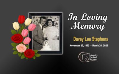 Davey Lee Stephens November 29 1932 — March 26 2026