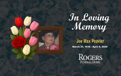 Joe Max Peavler - March 31, 1938 - April 9, 2026