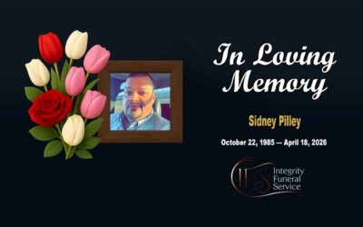 Sidney Pilley October 22 1985 — April 18 2026