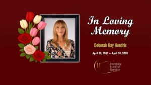 Deborah-Kay-Hendrix - April 20, 1957 — April 18, 2026