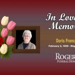 Doris Francis February 2 1939 – May 8 2026