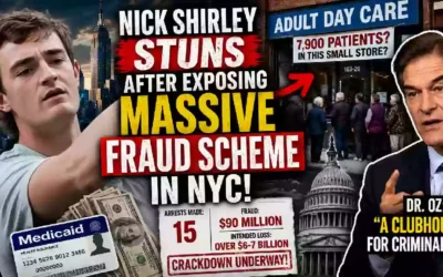 Nick Shirley investigates alleged Medicaid fraud in New York City as Dr. Mehmet Oz discusses suspected adult daycare fraud schemes involving senior care centers and federal healthcare investigations.