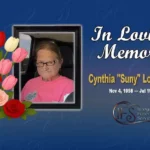 Obituary For Cynthia “Suny” Louise Watts Nov 4 1958 — Jul 19 2026
