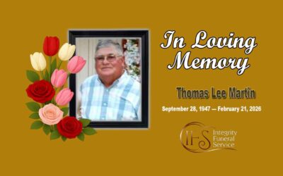 Obituary For Thomas Lee Martin September 28, 1947 — February 21, 2026