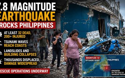 Vehicles-damaged-by-debris-after-powerful-earthquake-in-the-Mindanao-region,-Philippines,-on-June-8,-2026