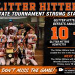 Glitter Hitters Open State Tournament with Big Win Over Anadarko