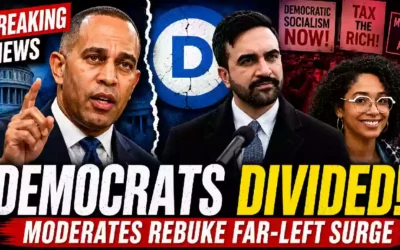 democrats divided moderates rebuke far left surge