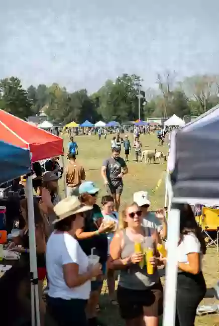 Families at a free cultural festival with vendors and activities in Okmulgee