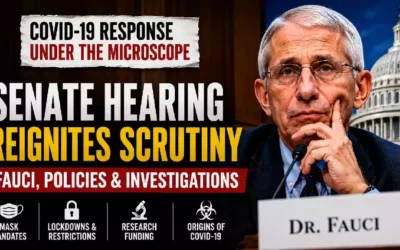Dr. Anthony Fauci appears before a Senate hearing as lawmakers examine the federal government's COVID-19 response, pandemic policies, public health guidance, and ongoing investigations into coronavirus decision-making.