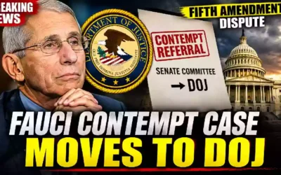 Anthony Fauci contempt case moves to DOJ as Senate contempt referral and Fifth Amendment dispute intensify