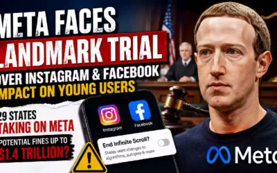 Meta faces landmark lawsuit over Instagram and Facebook as 29 U.S. states challenge social media practices and potential damages reach $1.4 trillion
