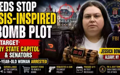 Jessica Bowie alleged ISIS-inspired New York State Capitol bomb plot thumbnail showing Albany Capitol, FBI agents, and alleged bomb plot investigation
