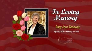 Ruby Jean Gasaway April 14, 1935 — February 18, 2026