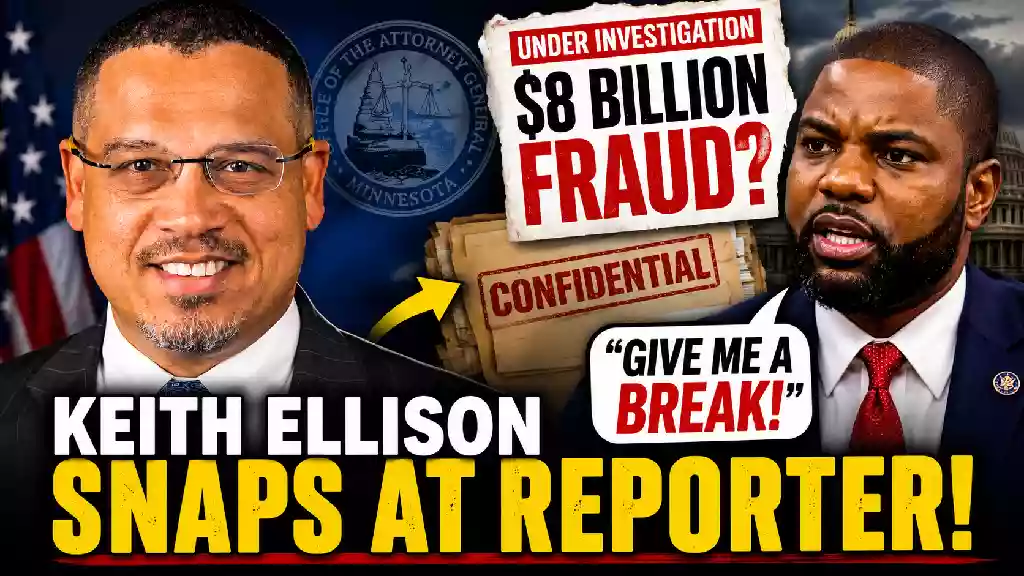 keith ellison snaps at the reporter fraud question