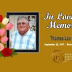 Obituary For Thomas Lee Martin September 28, 1947 — February 21, 2026
