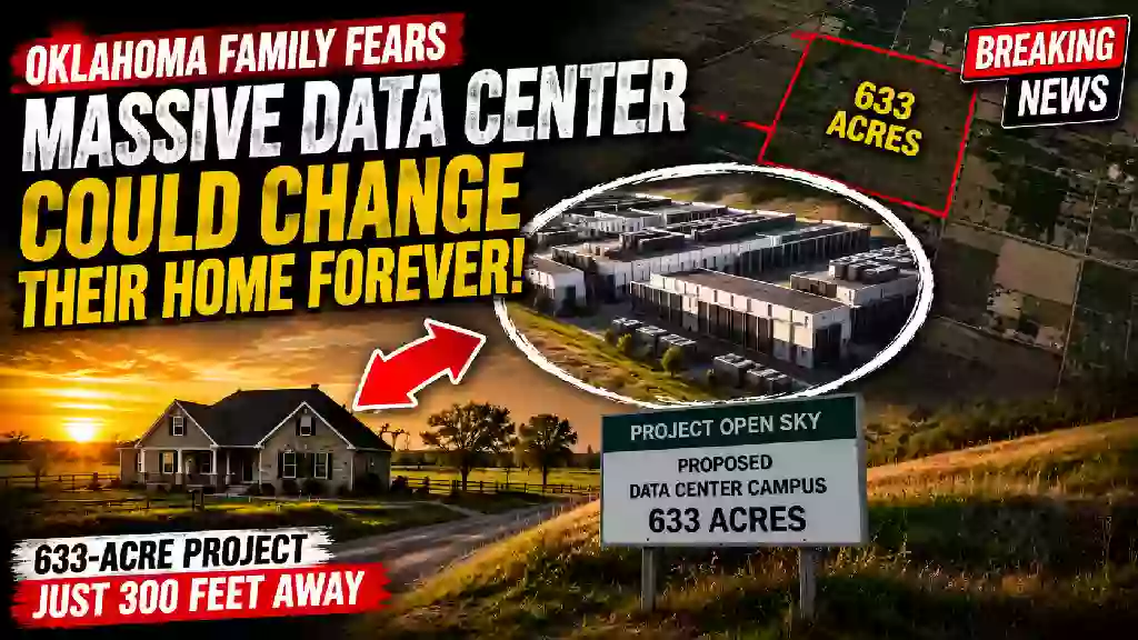Piedmont Oklahoma family home near proposed 633-acre Project Open Sky data center campus