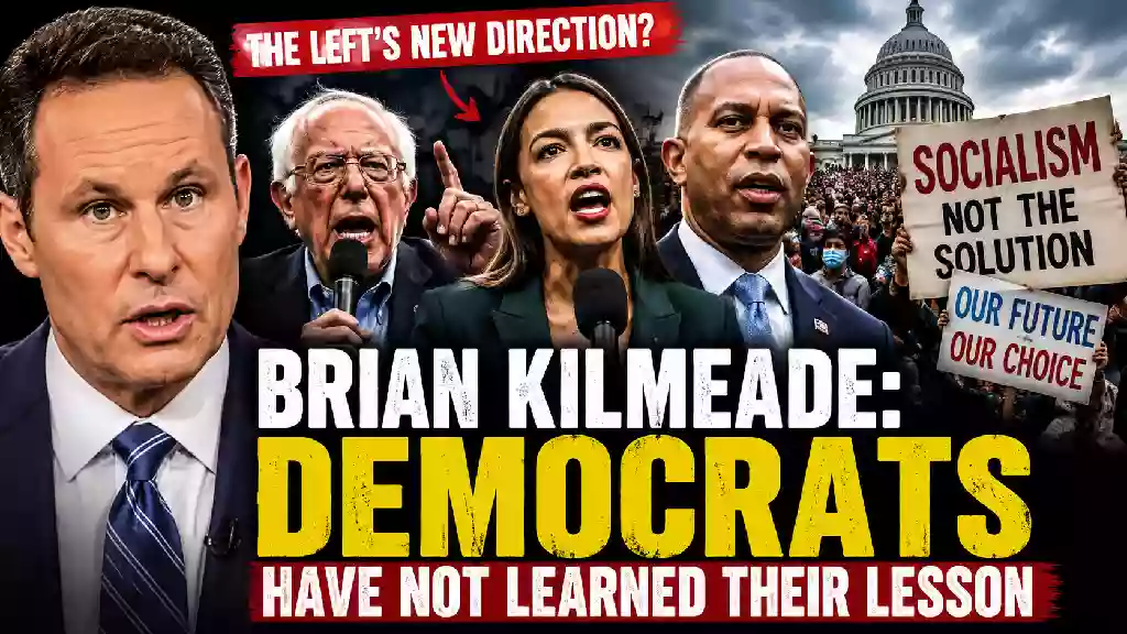 Brian Kilmeade discusses the Democratic Party’s political direction alongside Bernie Sanders, Alexandria Ocasio-Cortez and Hakeem Jeffries