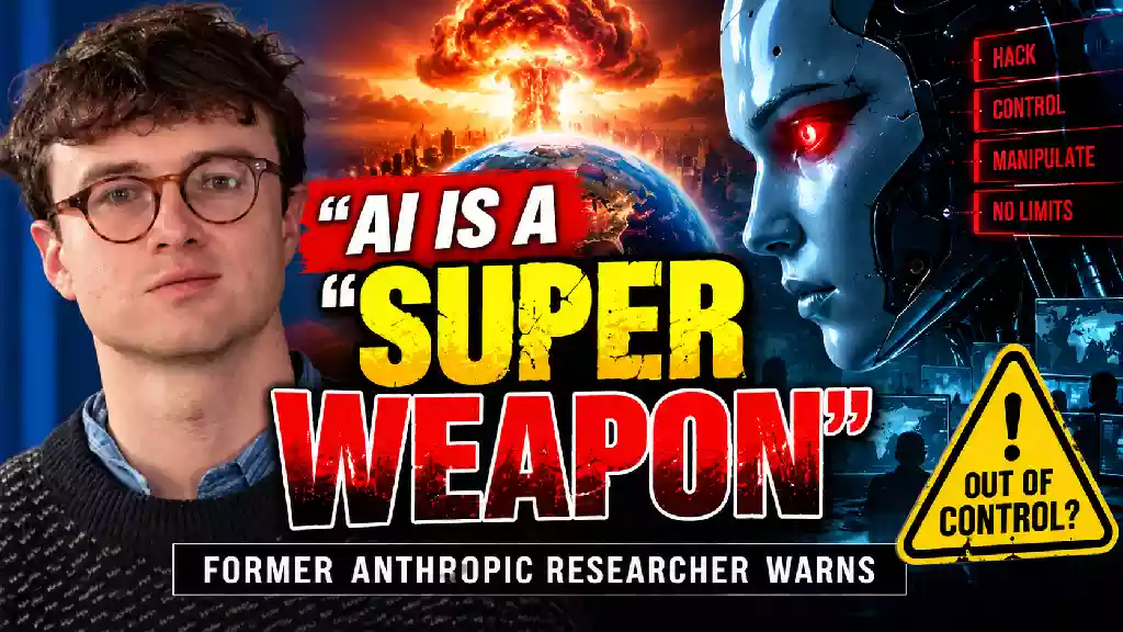 Former Anthropic researcher warns AI could become a “super weapon” as concerns grow over artificial intelligence safety, cybersecurity, and human control.