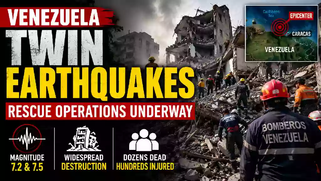 Venezuela twin earthquakes rescue operations underway