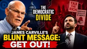 The democratic divide Carville's blunt message