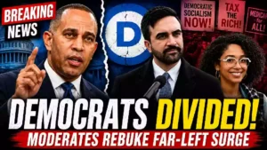 democrats divided moderates rebuke far left surge