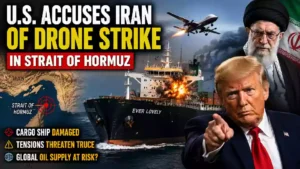 US accused Iran of drone strike in strait of hormuz
