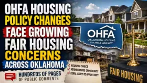 Oklahoma Housing Finance Agency housing policy changes raise fair housing concerns across Oklahoma, with affordable housing, housing choice, public comments and neighborhood opportunity highlighted.