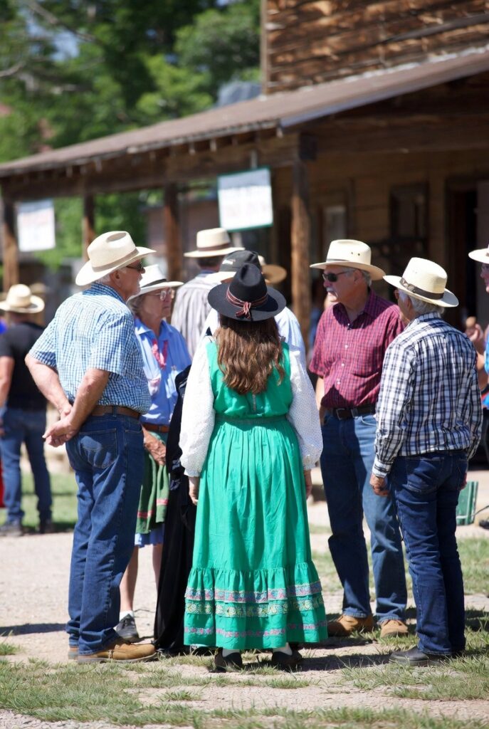 Ponca City Oklahoma heritage or cultural celebration with community members