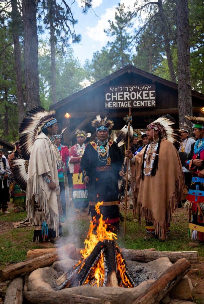 Cherokee cultural heritage event or site in Tahlequah Oklahoma