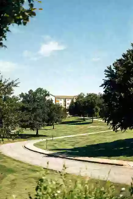 Well-maintained public park with walking paths in Tahlequah