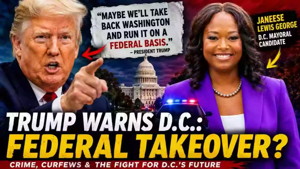 Trump Warns DC Could Face Federal Intervention After Janeese Lewis George Primary Victory