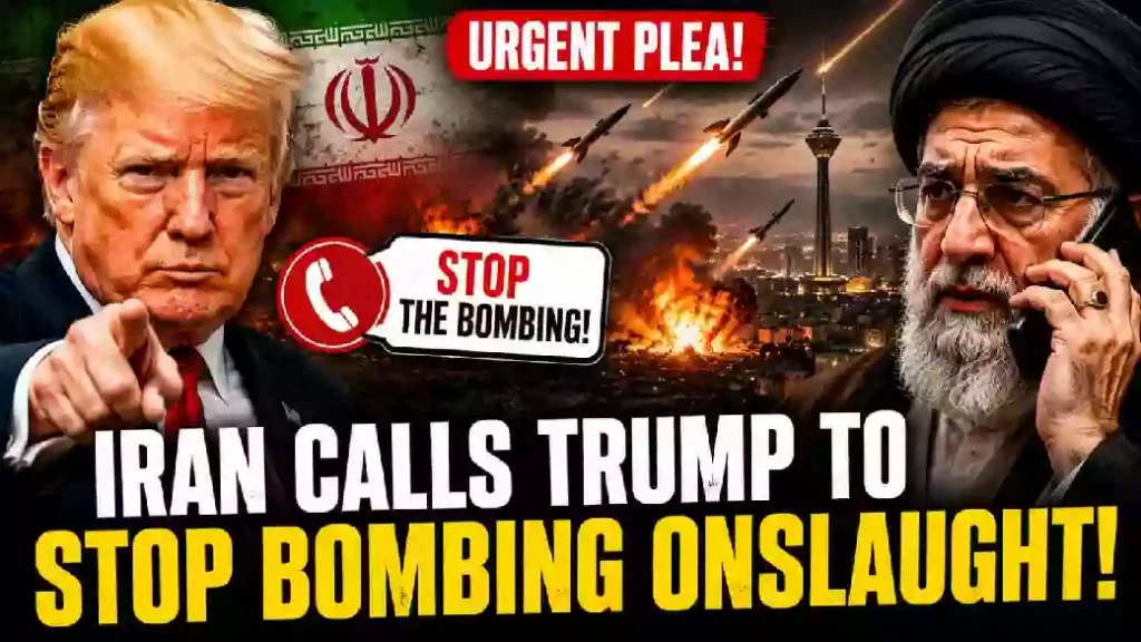 Iran Calls Trup to stop Bombing