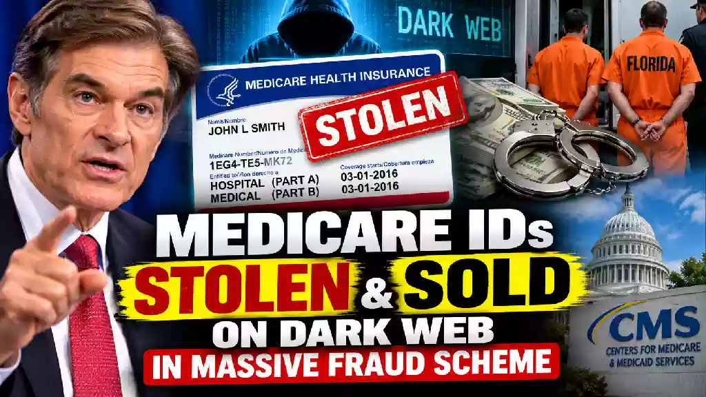 Dr. Mehmet Oz discusses Medicare fraud crackdown as stolen Medicare IDs, dark web activity, Florida fraud suspects, and a $35 million Medicare scam investigation are highlighted.