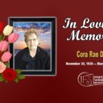 Cora Rae Davis November 30 1930 — March 13 2026